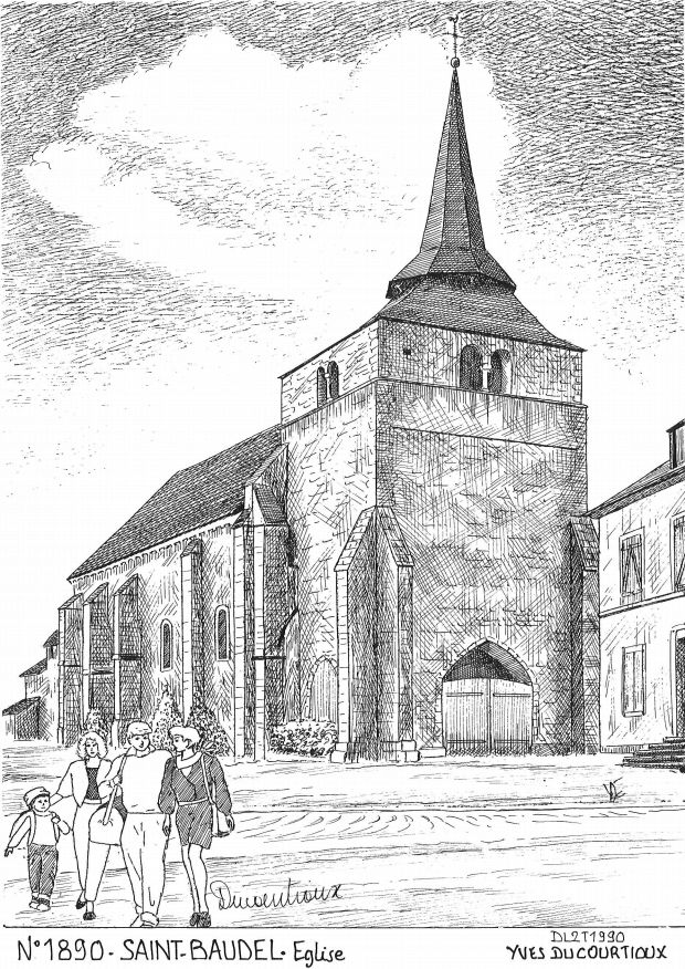N 18090 - ST BAUDEL - église